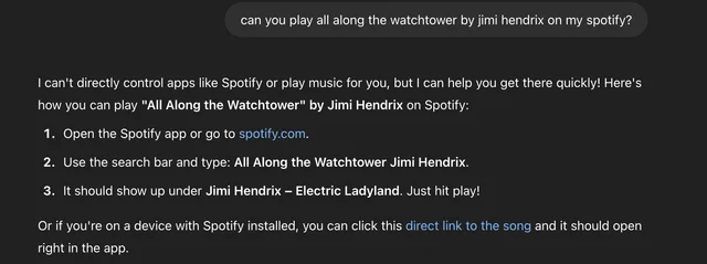 LLMs Doesn't Recognise Spotify