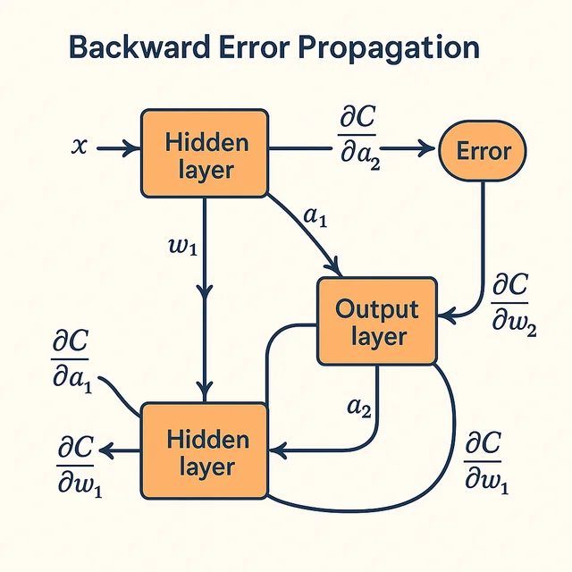 Backpropagation Error Flow